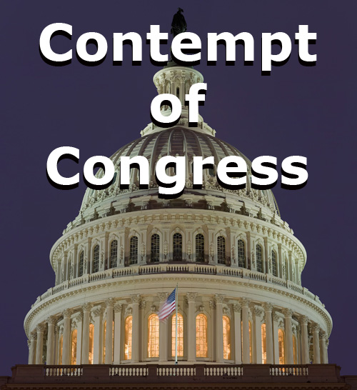 Contempt of Congress & Capitol Dome