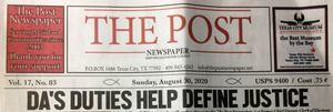 image of The Post Newspaper's front page