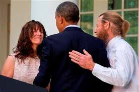 AP File Photo of President and parents of Sergeant Bergdahl by Jacquelyn Martin