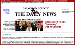 Galveston County Daily News Column by Bill Sargent, Mark Mansius...