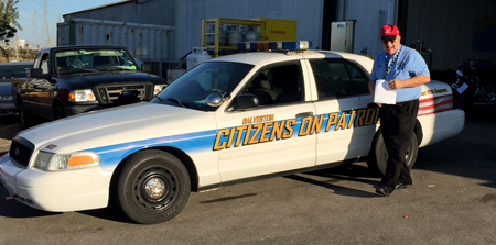 After craming bags of toys into the Citizens on Patrol Car it was off to deliver the presents!