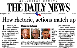 Thumbnail image of the third Galveston Daily News Column