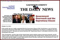 Government Overreach and the Supremacy Clause