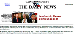 Column in the Galveston County Daily News