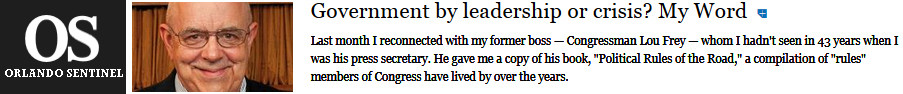 March 17, 2015 Column in the Orlando Sentinel