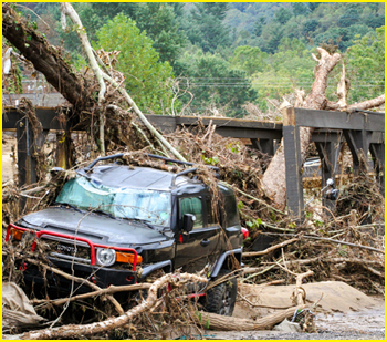 AshevilleNC bridge  is  impassable 