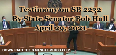 Parts of the hearing on Senator Bob Hall's bill to have a single election period