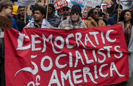 socialists protest against caitalism