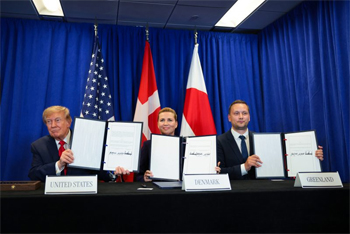 Greenland, Denmark, and US sign  Agreement at the UN