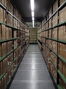 File upon files at the National Archives Repository