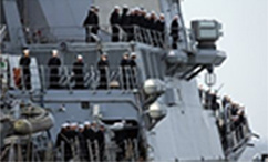 Navy Ship in port