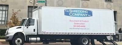 Large Shredding truck arrives at DOJ... wonder why