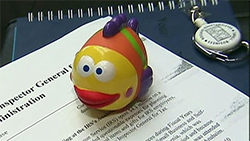 IRS Toy Squirting fish from Conference