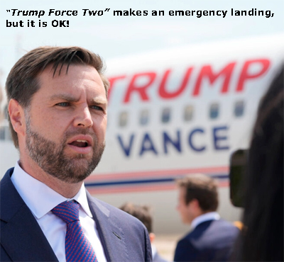 JD Vance's Trump Force Two make emergency landing