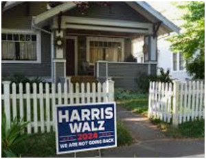 hARRIS-WALZ yardsign