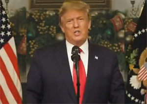 President Trump delivers four minute statement on COVID-19 relief and omnibus legislation to fund part of the Federal Government